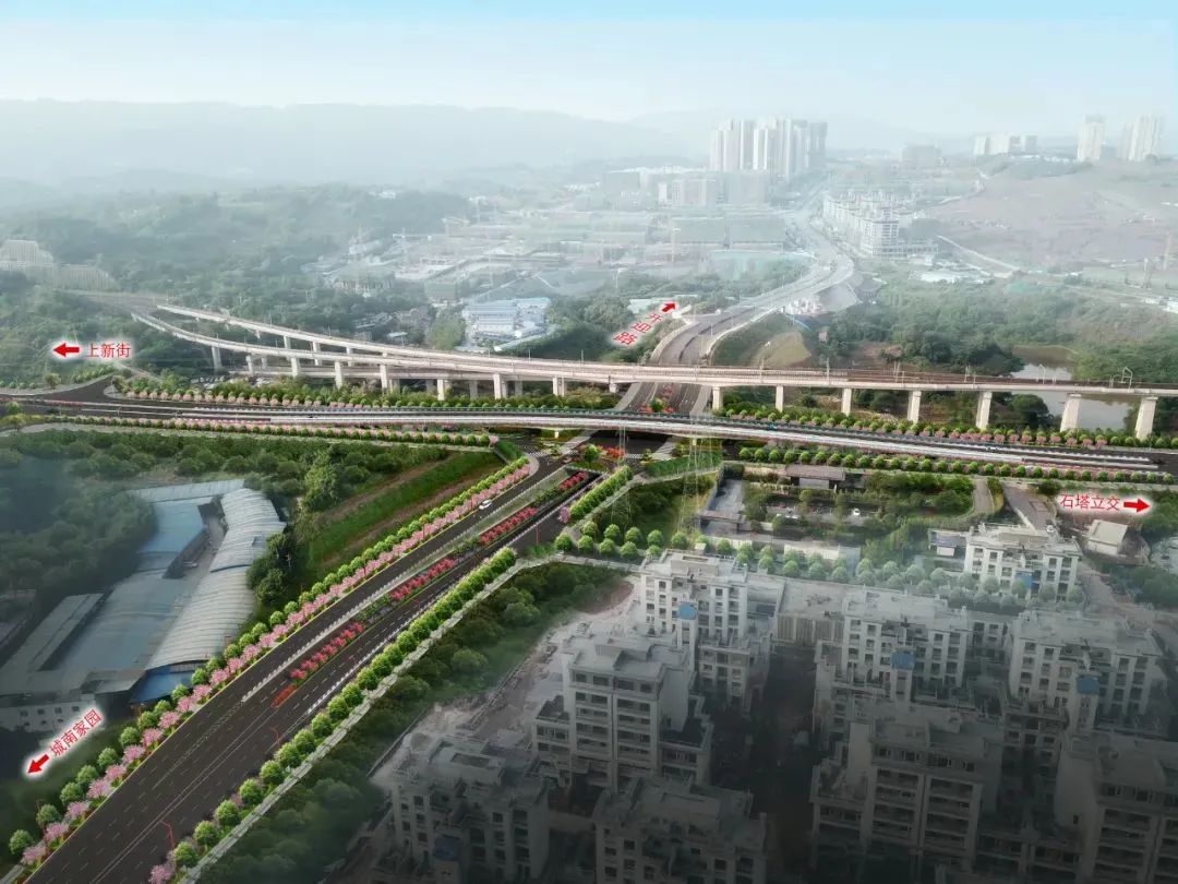 刘家坪立交工程完成燃气迁改，全力推进C匝道施工