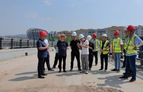 罗刚带队到横十路东段项目开展中秋节前安全检